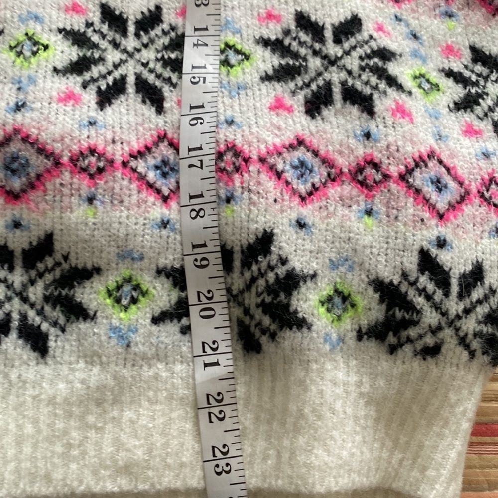 PINK Victoria Secret Xmas Snowflake Sweater L - Picture 6 of 6
